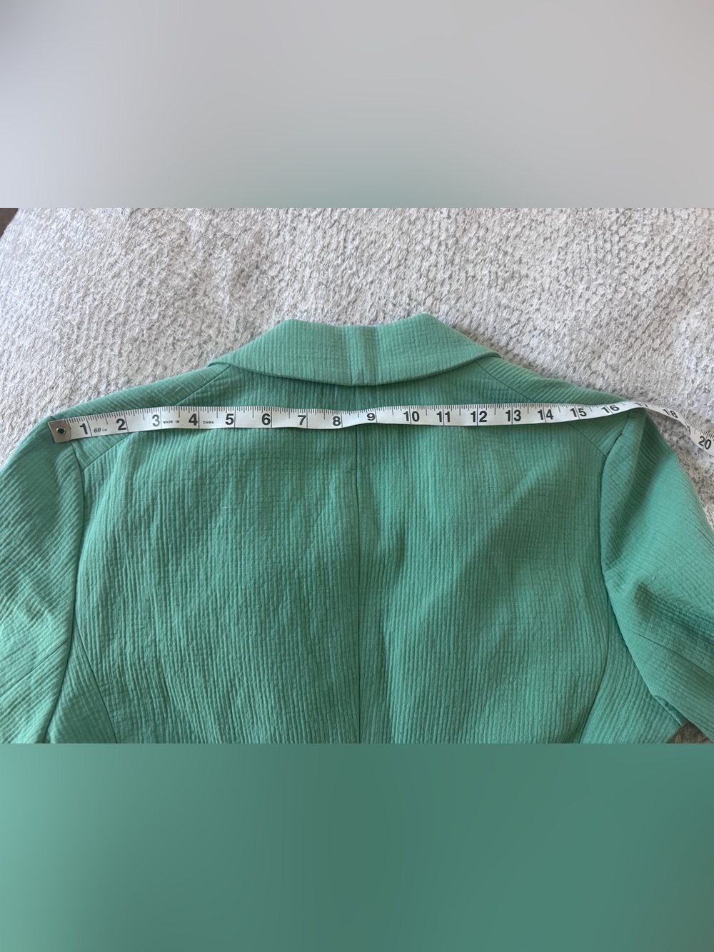 Veronica Beard Mint Green Double-Breasted Blazer - Picture 16 of 16